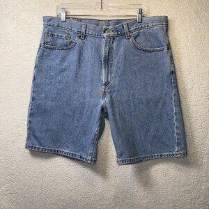 VTG Levi's 550 Jean Shorts Men's 38 Medium Wash Relaxed Fit Baggy Jorts Y2K 00s